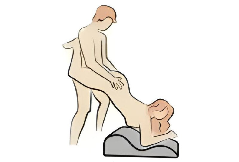 From behind support